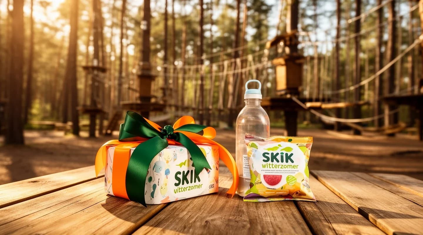 Cadeautje voor jarige bij SKIK-feest