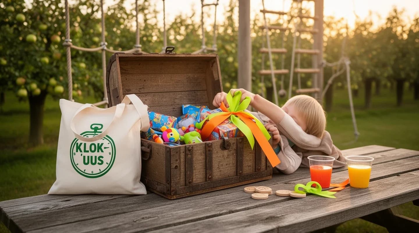 Cadeautje uit de cadeaukist voor de jarige