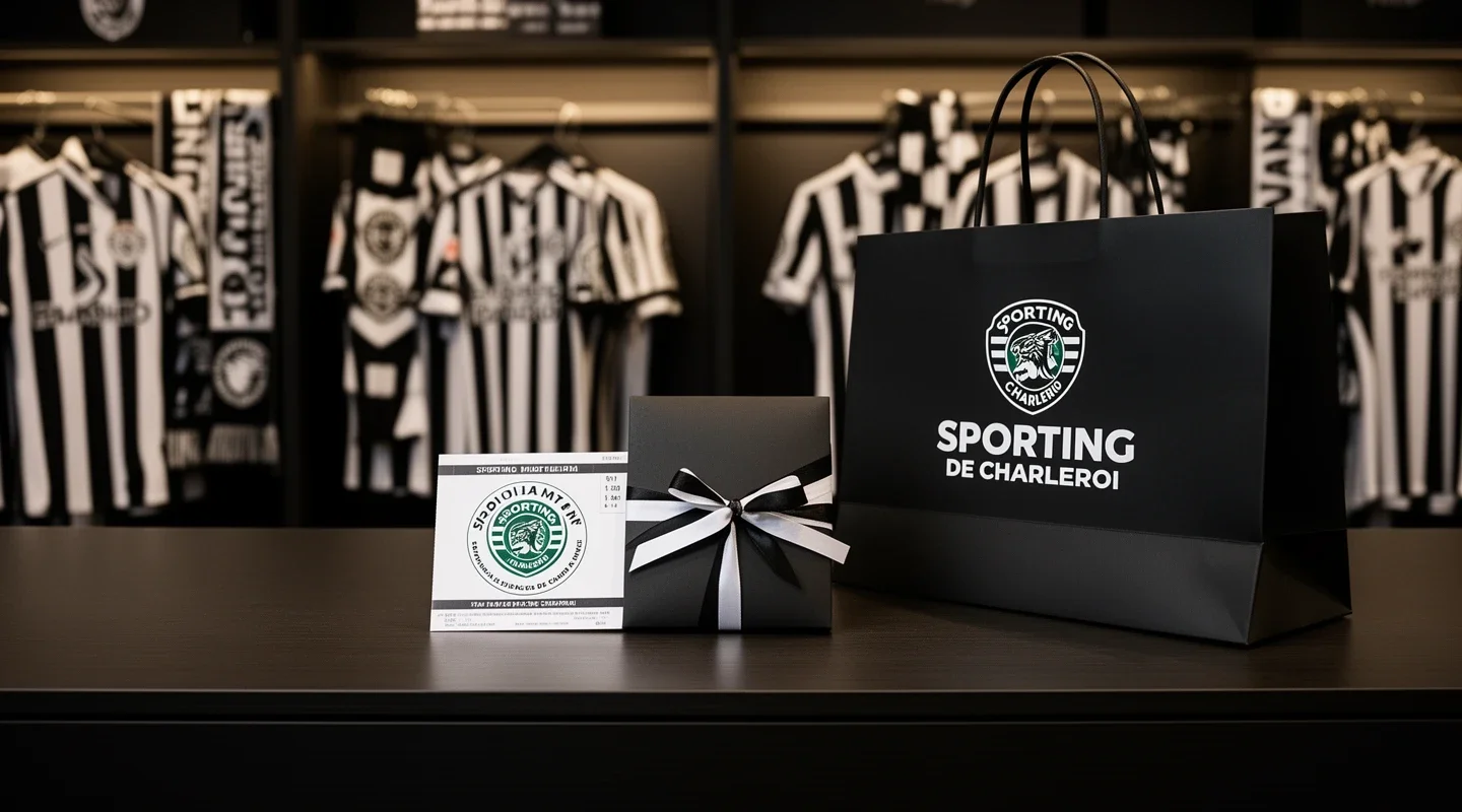 Een gratis ticket voor een wedstrijd van Sporting Charleroi.