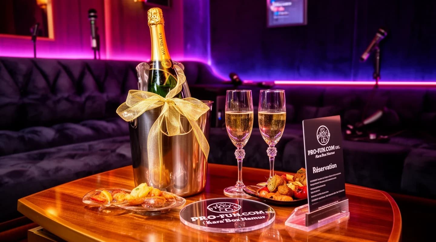 Een gratis fles champagne voor de jarige.