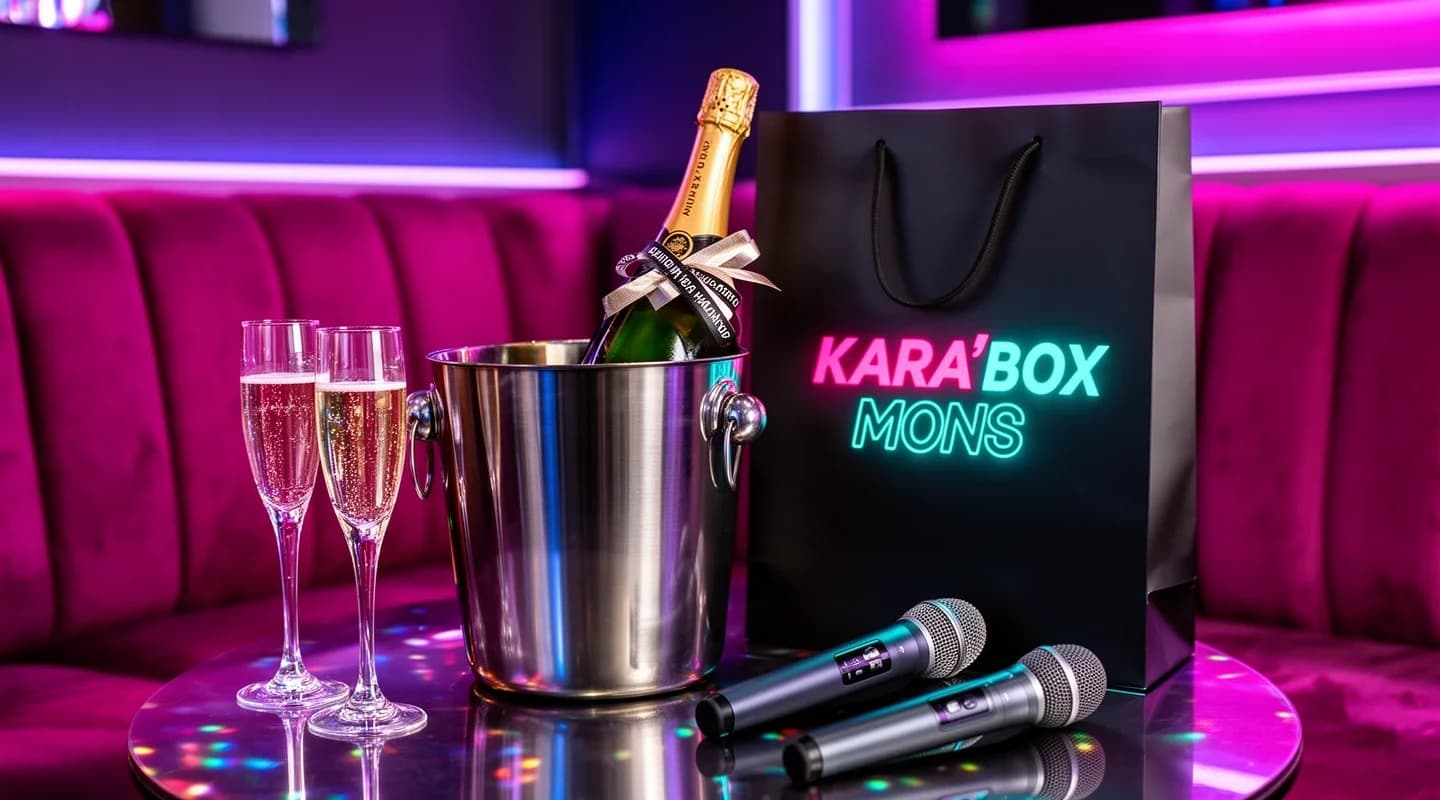 Een gratis fles champagne.