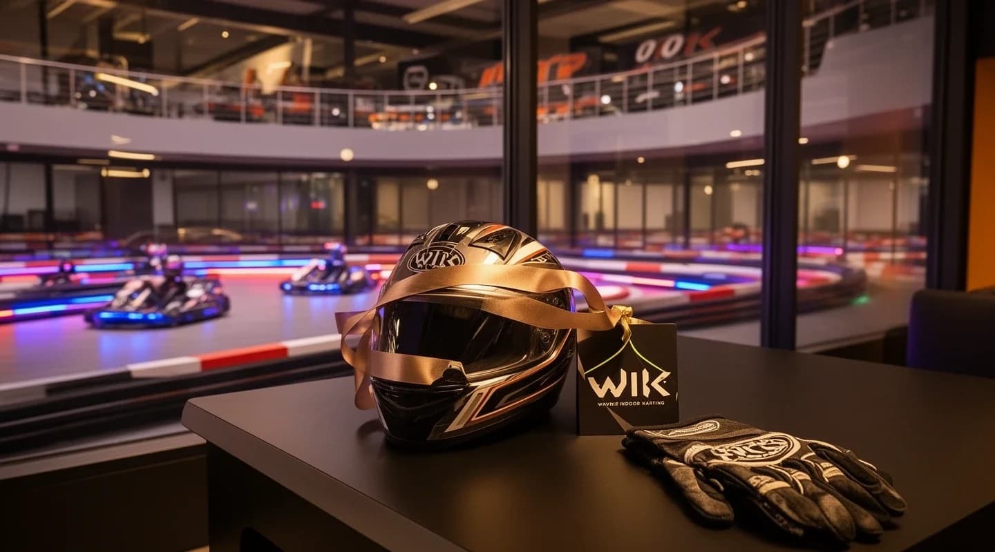 Gratis kartsessie voor de jarige.