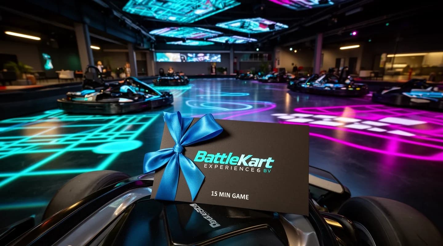 De jarige kan een gratis voucher krijgen voor een spel van 15 minuten.