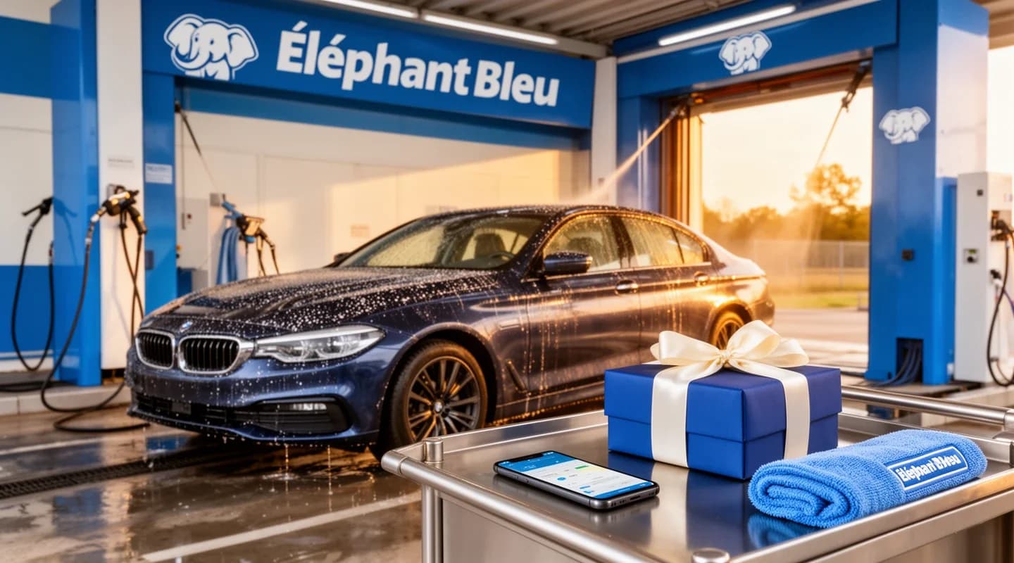 50 % de réduction sur une prestation de lavage payée via l’application mobile.