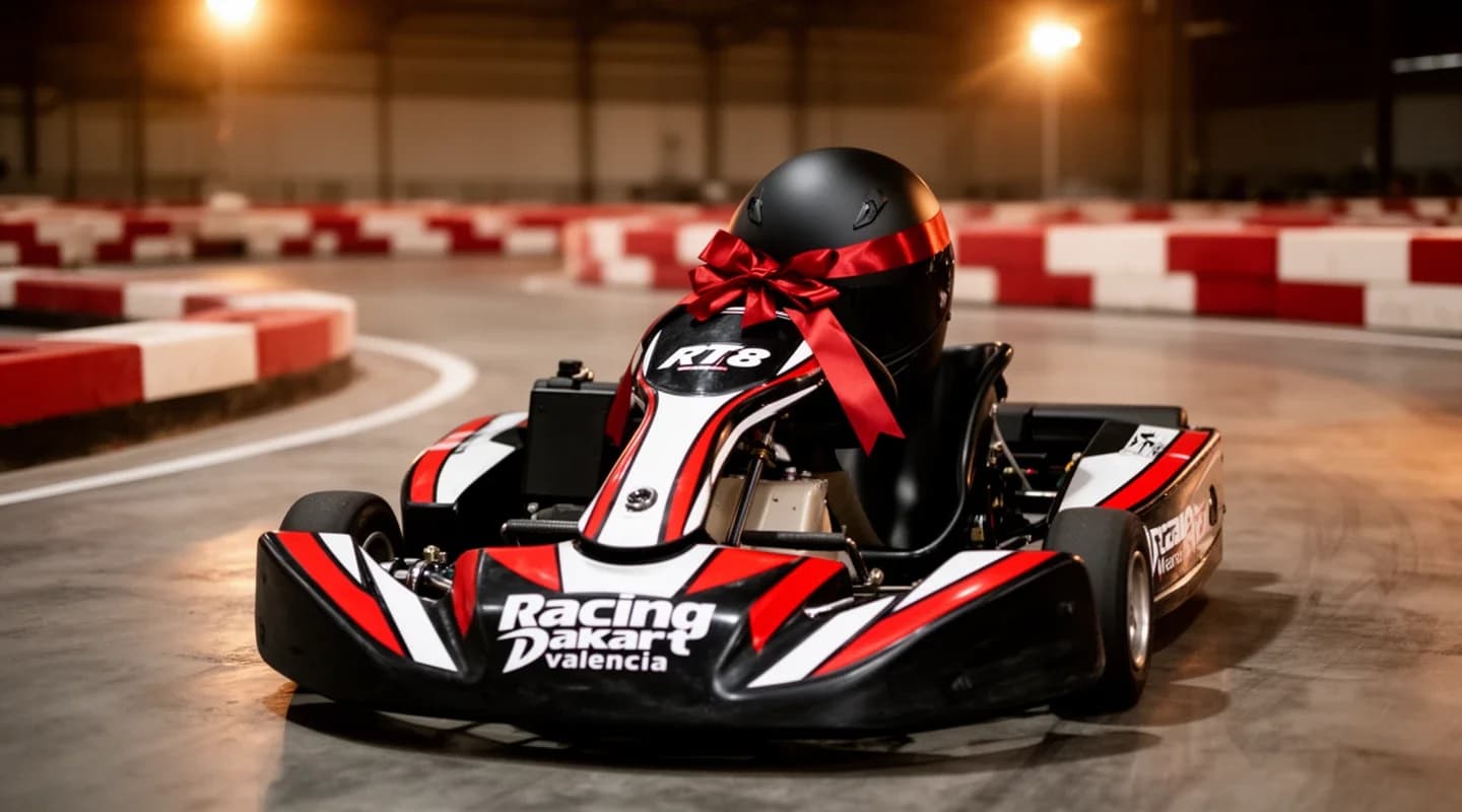 Una sesión de karting gratis el día del cumpleaños.