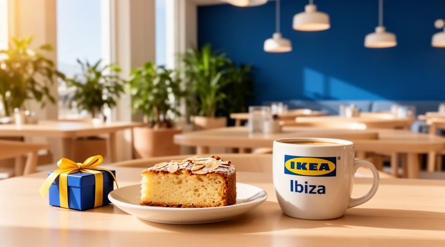10 % para próximas compras y una porción de tarta.