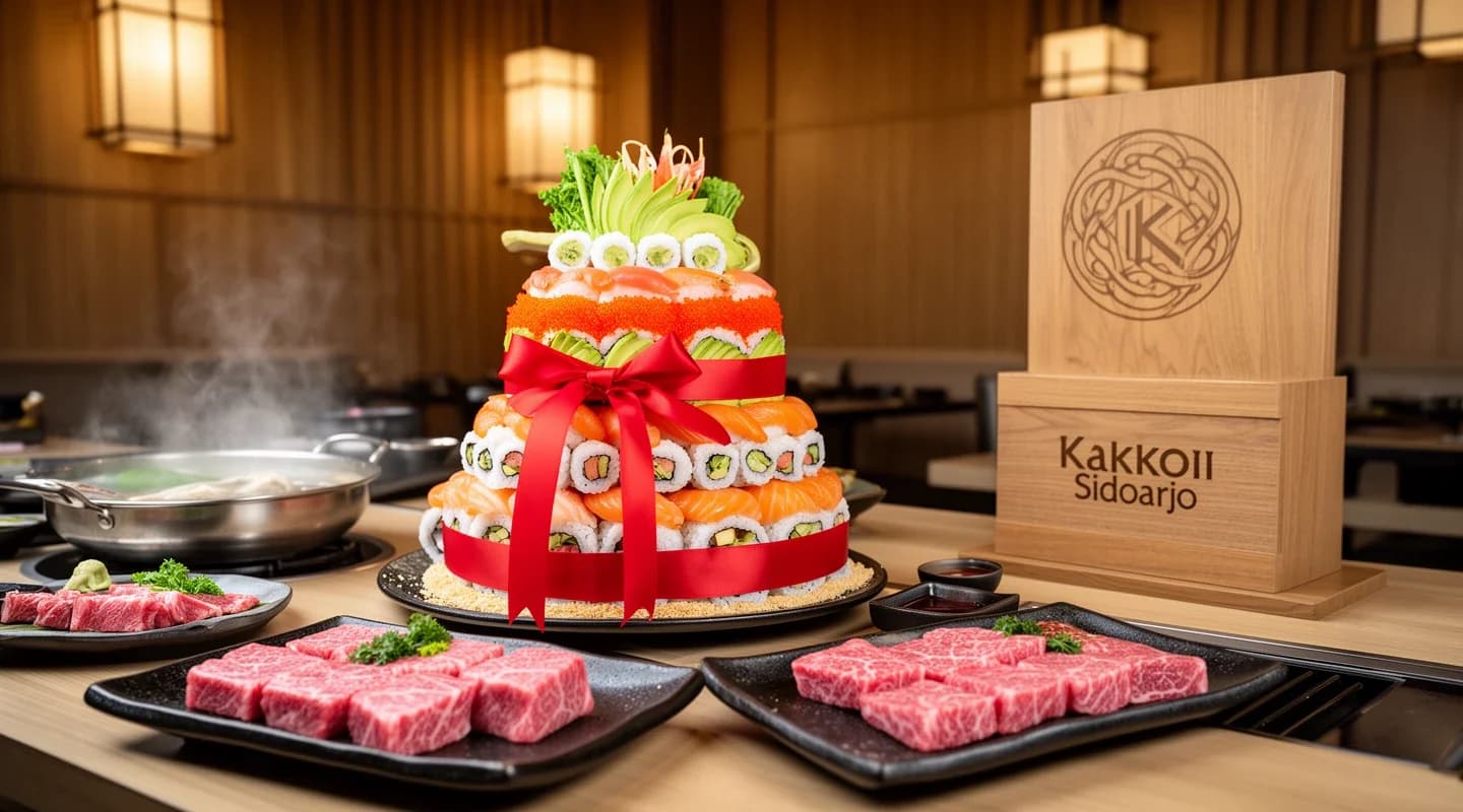 Gratis Sushi Cake untuk pelanggan yang sedang berulang tahun.